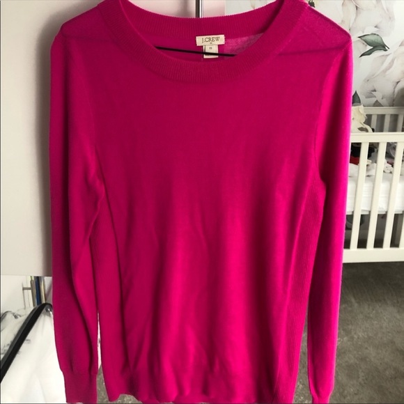 J. Crew Hot Pink Sweater XS - Picture 1 of 3